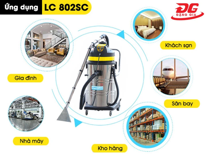 ứng dụng của máy giặt thảm Supper Clean LC-802SC