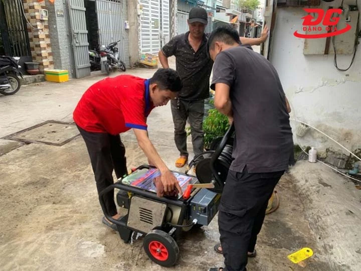 dấu hiệu Máy rửa xe bị mất áp