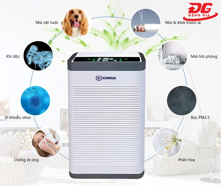 lợi ích khi dùng máy lọc không khí Kumisai KMS D66