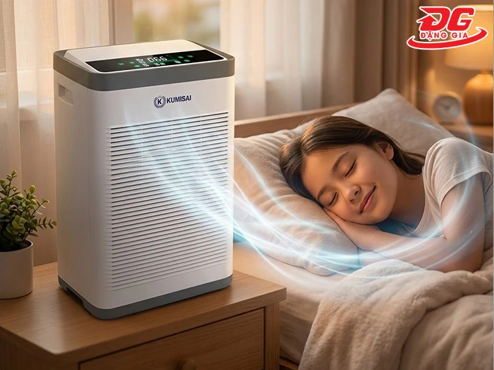 máy lọc không khí Kumisai KMS D66 vận hành êm ái