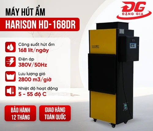 Máy hút ẩm công nghiệp Harison HD-168DR 2