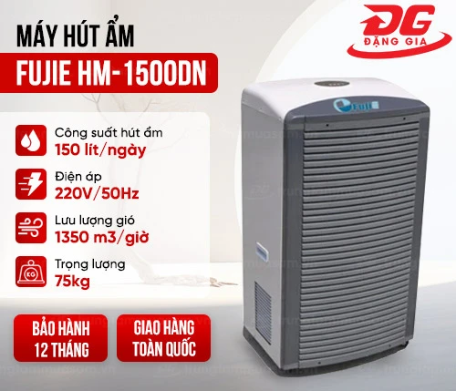 Máy hút ẩm công nghiệp Fujie HM-1500DN 2