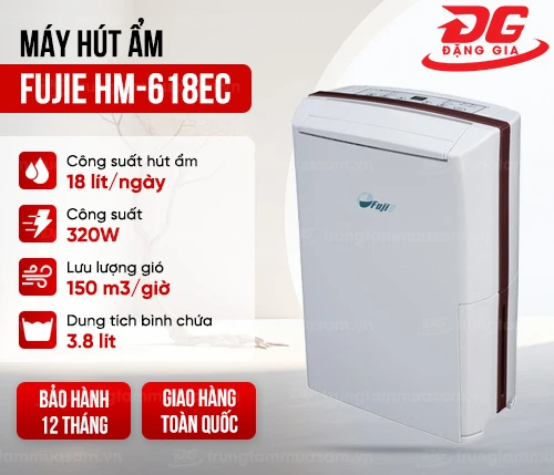 Máy hút ẩm Fujie HM-618EC 2