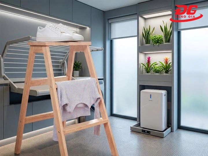Phơi giày đúng cách với ghế hoặc kệ cao