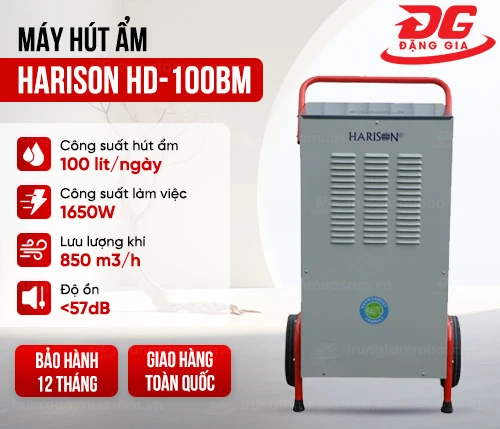 Máy hút ẩm Harison di động HD-100BM 2