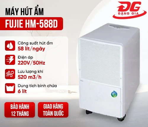 Máy hút ẩm công nghiệp Fujie HM-588D 2
