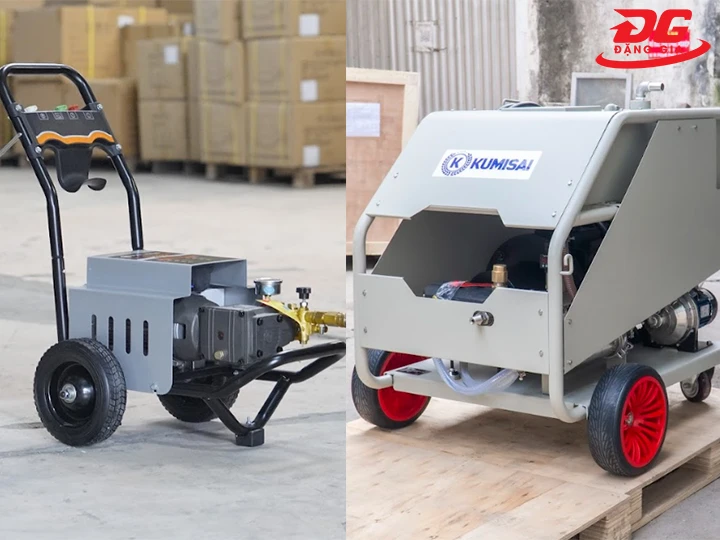 chú ý nguồn cấp điện cho máy