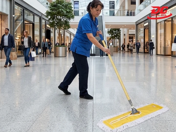 Cây lau nhà màu vàng 60 cm có thể lau diện tích lớn rất nhanh