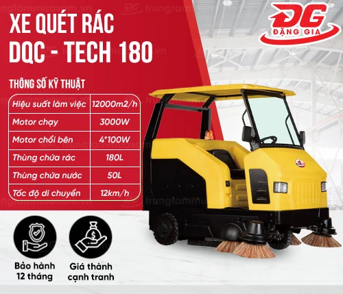 Xe quét rác ngồi lái DQC - Tech 180 2