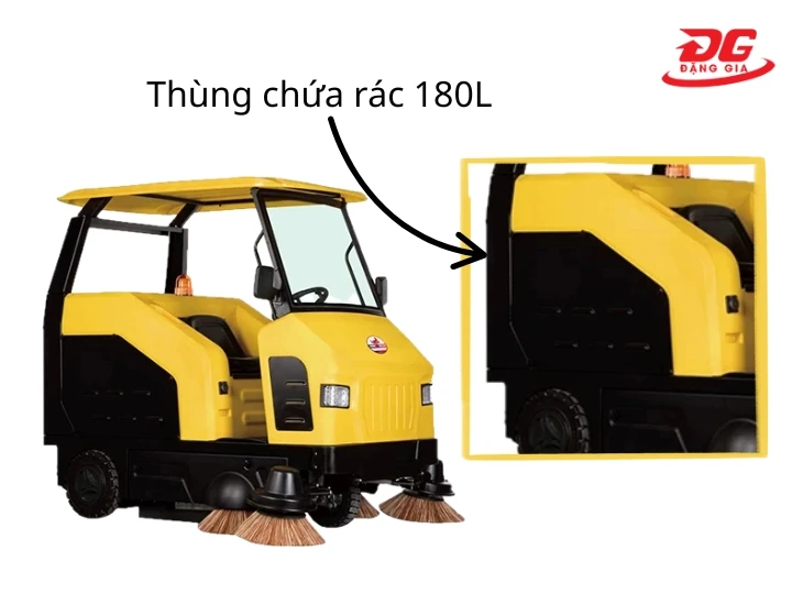 DQC - Tech 180 có thùng chứa rác 180L