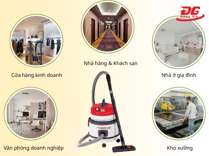 Ứng dụng máy hút bụi Typhoon KS-M322 trong thực tế