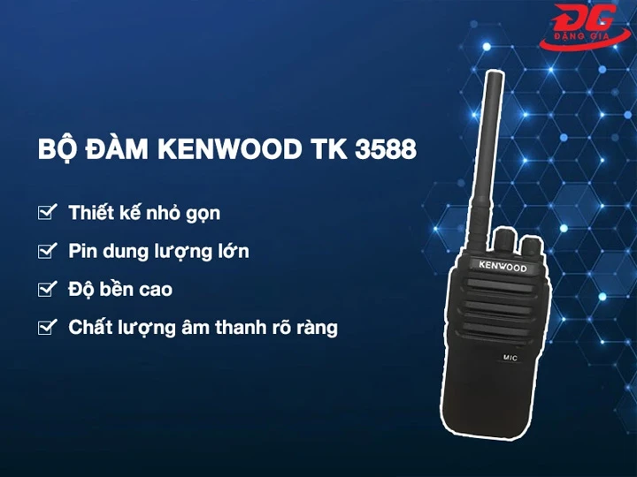 bộ đàm Kenwood TK 3588 được ưa chuộng