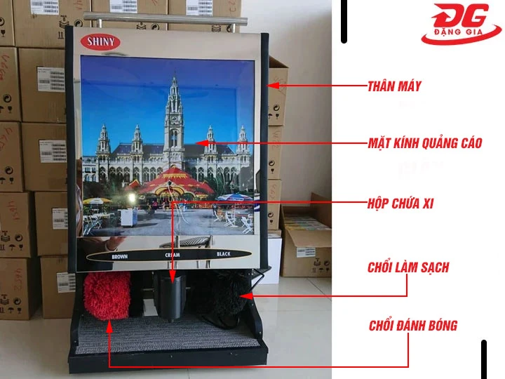 Cấu tạo máy đánh giày tự động Shiny SHN-DX