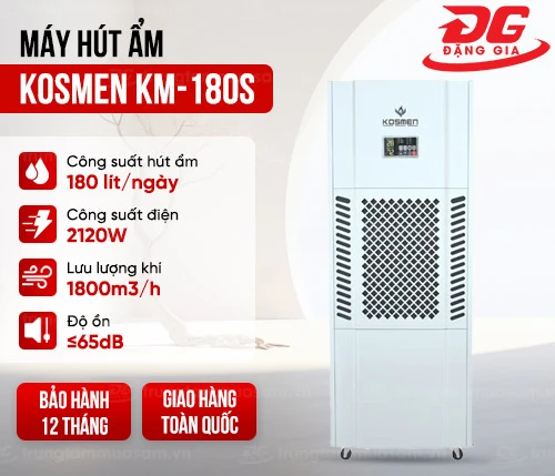 Máy hút ẩm công nghiệp Kosmen KM-180S 2