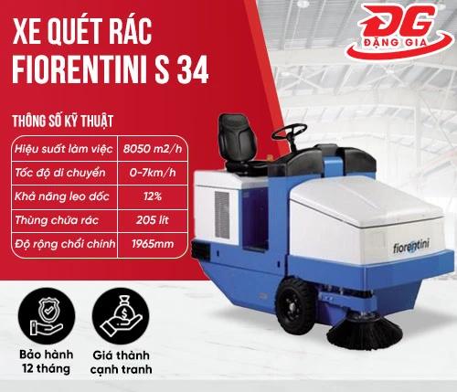 Máy quét rác Fiorentini S 34 2