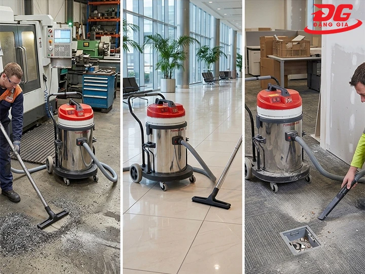 Ứng dụng máy hút bụi công nghiệp Typhoon 463