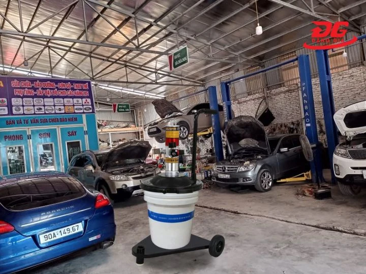 Máy bơm mỡ khí nén Palada PD-7 giúp lưu lượng khí ổn định