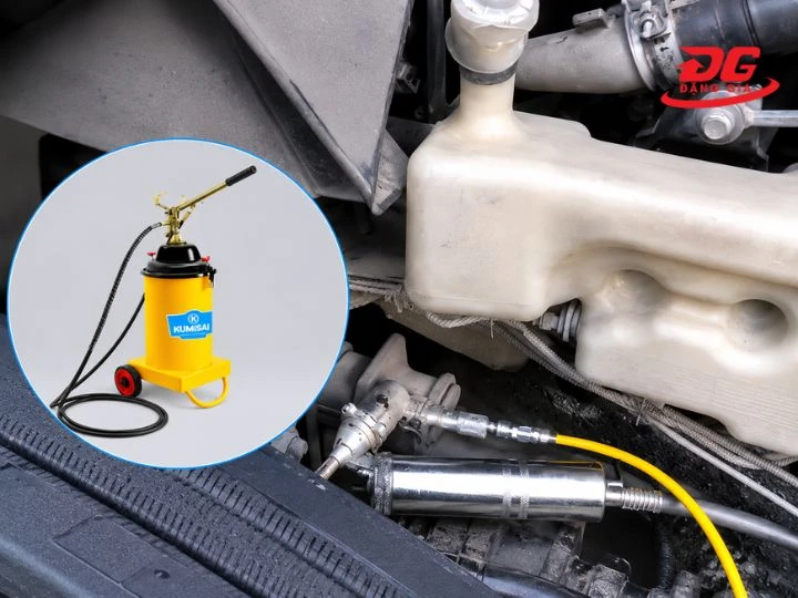 Máy bơm mỡ bằng tay Palada PD-6S sở hữu áp suất mạnh