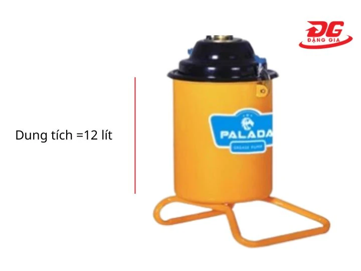Máy bơm mỡ bằng tay Palada PD-6S với dung tích 12l