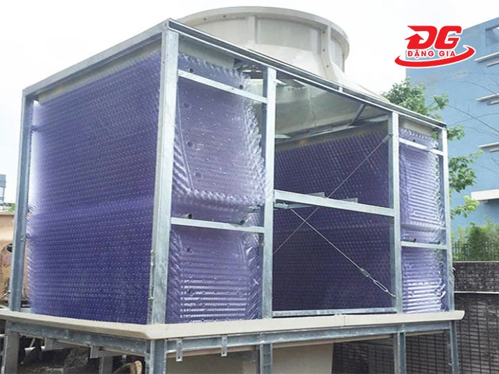 Hoạt động Tháp giải nhiệt Kumisai KMS 300RT 4cell 2 tổ
