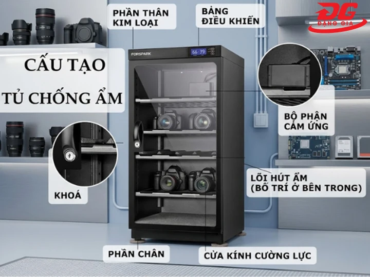cấu tạo của tủ chống ẩm