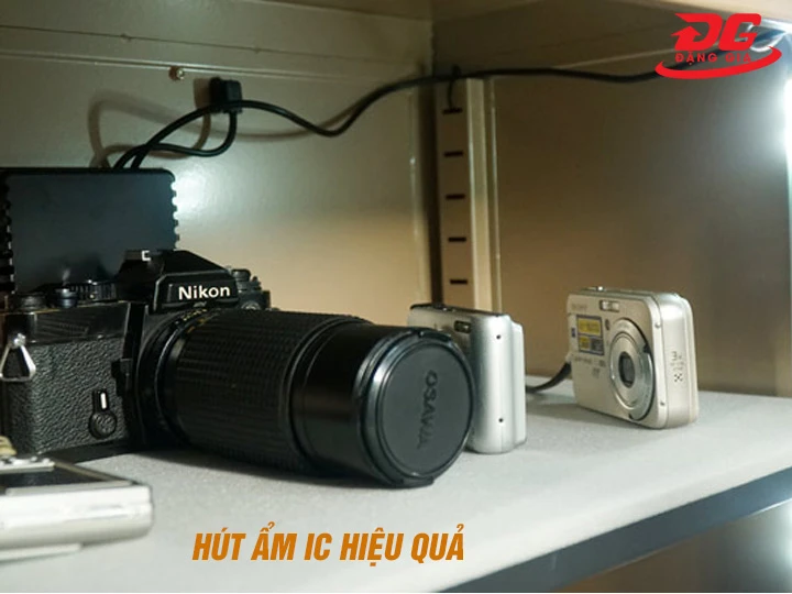 tủ chống ẩm Nikatei NC-80HS Gold Plus hút ẩm bằng IC
