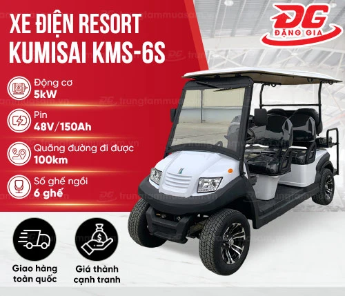 Xe Điện Sân Golf 6 chỗ Kumisai KMS-6S