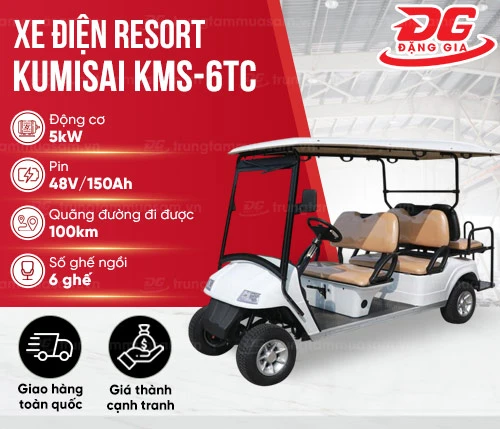 xe điện resort Kumisai KMS 6TC