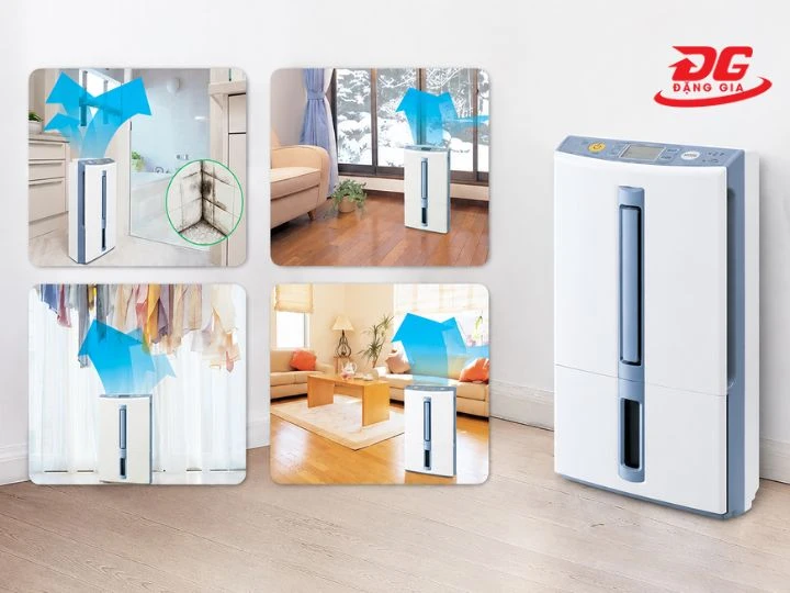 Máy hút ẩm gia đình tích hợp nhiều tính năng thông minh