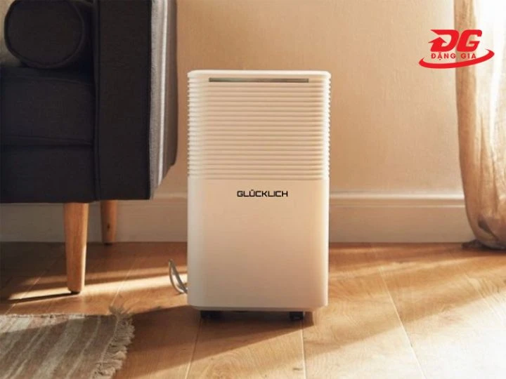 Máy hút ẩm Glucklich với thiết kế đẹp