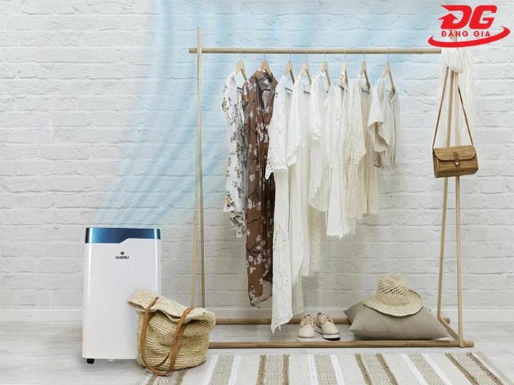Cơ chế làm khô quần áo của máy hút ẩm sấy quần áo