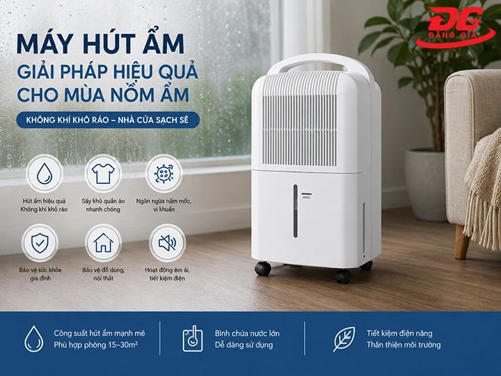 máy hút ẩm giải pháp cho mùa nồm