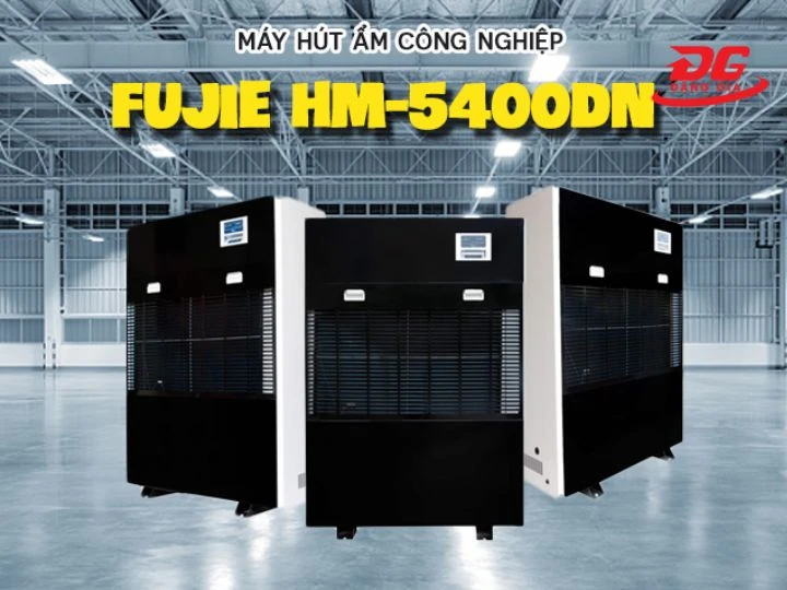Máy hút ẩm công nghiệp Fujie HM-5400DN với thiết kế chắc chắn