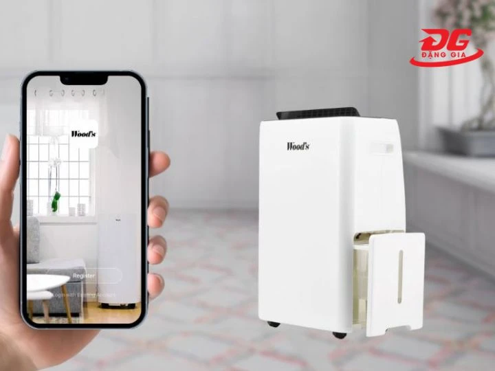máy hút hơi ẩm Wood's MRD25GW vận hành mạnh mẽ