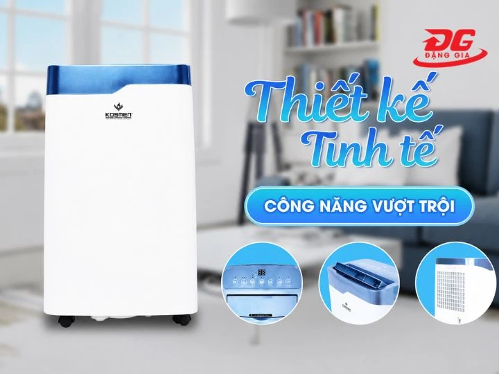 Kosmen KM-20N có công suất hút ẩm 20 lít/ngày