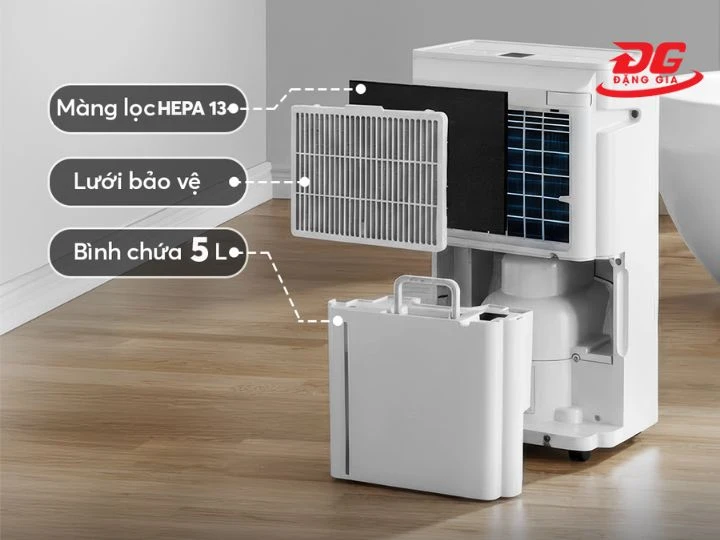 Elmich DE1310 20L với màng lọc 3 tầng