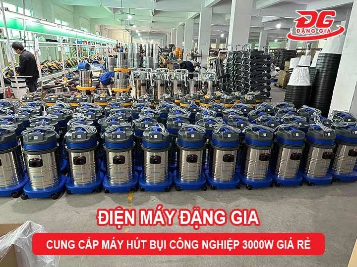 dùng máy hút bụi công nghiệp 3000W