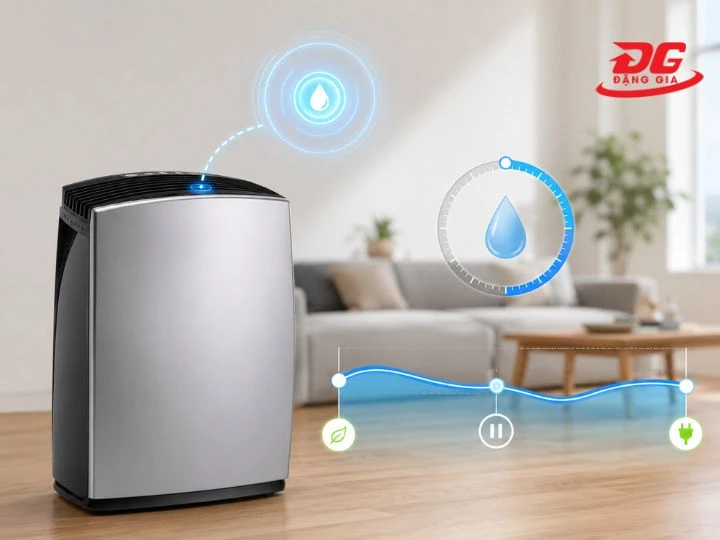 được tích hợp cảm biến độ ẩm
