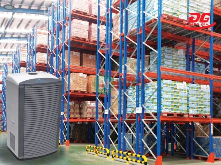 máy hút ẩm Fujie HM-1500DN được dùng trong kho dược phẩm
