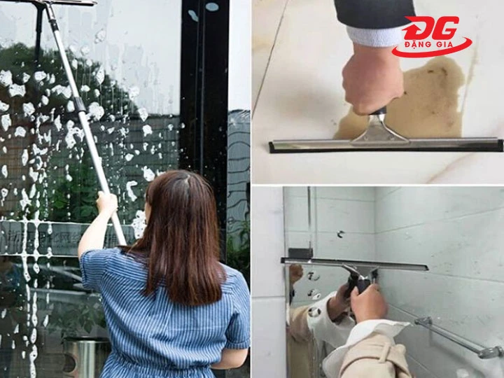 pha hóa chất và làm ướt bề mặt kính