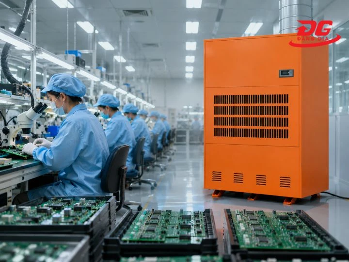 IKENO ID-6000S được ứng dụng trong xưởng điện tử