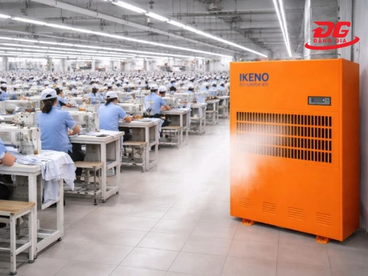 Theo dõi nhiệt độ của vỏ máy hút ẩm IKENO ID-6000S