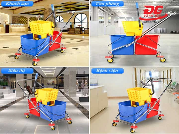 Các Lĩnh Vực Sử Dụng Xe Vắt Móp Đôi 46 Lít