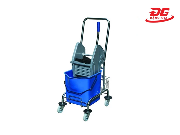 Xe vắt móp đơn 17 lít khung inox